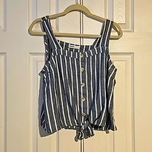 Sonoma sleeveless shirt, gray, size S